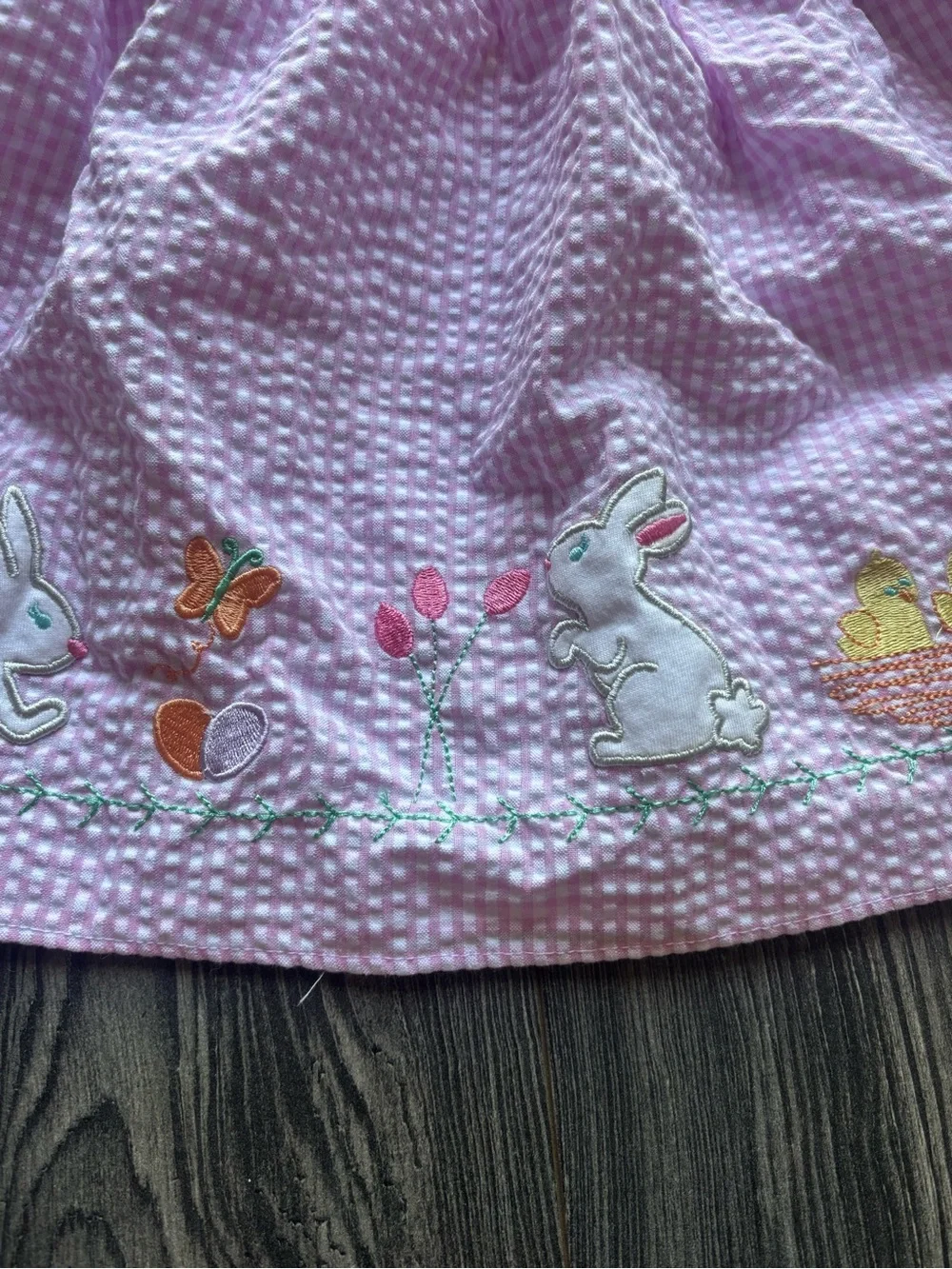 Gymboree Pink and Lilac Easter Bunny Dresses